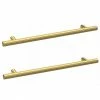 2 X Arezzo Industrial Style Knurled 'T' Bar Brushed Brass Handles (192mm Centres) 1 2 X Arezzo Industrial Style Knurled 'T' Bar Brushed Brass Handles (192mm Centres) -Arezzo shop 2XAZ32 p