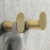 2 X Arezzo Brushed Brass Robe Hooks 1 2 X Arezzo Brushed Brass Robe Hooks -Arezzo shop 2XAZBBRHK p
