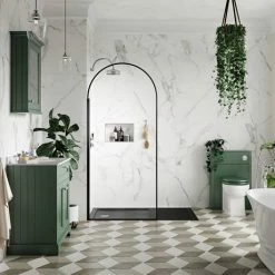 Arezzo 1400 X 900 Wet Room (incl. 800mm Arched Matt Black Framed Screen + Slate Tray) 7 Arezzo 1400 X 900 Wet Room (incl. 800mm Arched Matt Black Framed Screen + Slate Tray) -Arezzo shop 8ARBWS14ST detail1 460