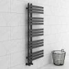 Arezzo Anthracite 1200 X 500mm 15 Bars Designer Heated Towel Rail -Arezzo shop A12X500B15 AF np