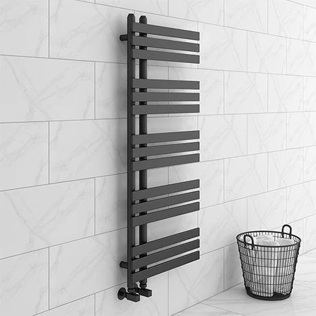 Arezzo Anthracite 1200 x 500mm 15 Bars Designer Heated Towel Rail Arezzo Anthracite 1200 X 500mm 15 Bars Designer Heated Towel Rail -Arezzo shop A12X500B15 AF np