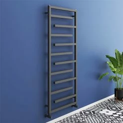 Arezzo Anthracite 1380 X 600mm Designer Towel Rail