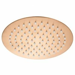 Arezzo Round 200mm Brushed Bronze Fixed Shower Head