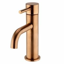 Arezzo Round Brushed Bronze Basin Mono Mixer Tap