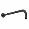 Arezzo 335mm Matt Black Round Wall Mounted Shower Arm -Arezzo shop ARZ RD BLK p