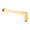 Arezzo Brushed Brass Square Wall Mounted 90 Degree Bend Shower Arm - 388mm -Arezzo shop ARZ SQ BB P