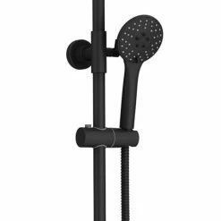 Arezzo Modern Round Thermostatic Shower - Matt Black -Arezzo shop ARZ003 detail3 460