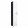 Arezzo Matt Blue Mirrored Wall Hung Tall Storage Cabinet With Matt Black Handles 1 Arezzo Matt Blue Mirrored Wall Hung Tall Storage Cabinet With Matt Black Handles -Arezzo shop ARZ763MB n p