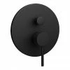 Arezzo Matt Black Round Concealed Manual Shower Valve With Diverter 2 Arezzo Matt Black Round Concealed Manual Shower Valve With Diverter -Arezzo shop AZ MSVD prod