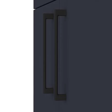 Arezzo 1000 Matt Blue Semi-Recessed Round Combination Vanity Unit (Matt Black Flush & Handles) Arezzo 1000 Matt Blue Semi-Recessed Round Combination Vanity Unit (Matt Black Flush & Handles) -Arezzo shop AZ10BMB d1 460