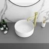 Arezzo 352mm Matt White Round Counter Top Basin -Arezzo shop AZ110AMW lrg 670