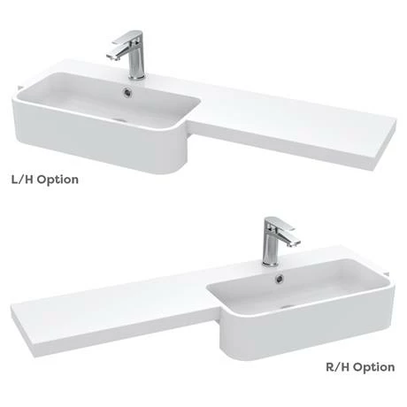 Arezzo 1100 Matt Grey Semi-Recessed Round Combination Vanity Unit (Chrome Flush & Handles) Arezzo 1100 Matt Grey Semi-Recessed Round Combination Vanity Unit (Chrome Flush & Handles) -Arezzo shop AZ11GCH d6 460