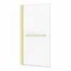 Arezzo Brushed Brass 785 X 1435mm Hinged Square Bath Screen + Rail -Arezzo shop AZ14SBBTR p