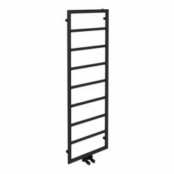 Arezzo Matt Black 1500 X 500 Ladder Heated Towel Rail -Arezzo shop AZ15MB d4 460
