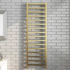 Arezzo Cube Brushed Brass 1600 X 500 Heated Towel Rail 5 Arezzo Cube Brushed Brass 1600 X 500 Heated Towel Rail -Arezzo shop AZ165BBSQ N d2 460