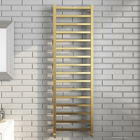 Arezzo Cube Brushed Brass 1600 x 500 Heated Towel Rail Arezzo Cube Brushed Brass 1600 X 500 Heated Towel Rail -Arezzo shop AZ165BBSQ N d2 460