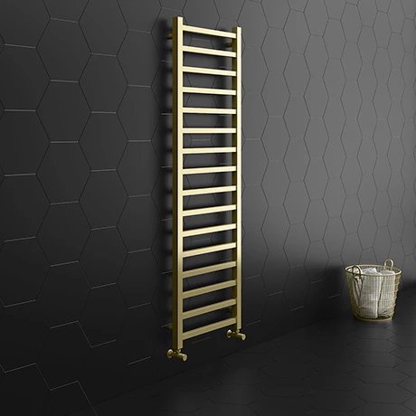 Arezzo Cube Brushed Brass 1600 x 500 Heated Towel Rail Arezzo Cube Brushed Brass 1600 X 500 Heated Towel Rail -Arezzo shop AZ165BBSQ N p