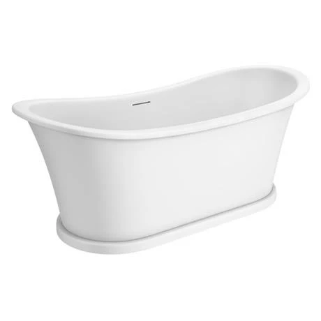 Arezzo 1690 x 750 Matt White Solid Stone Traditional Roll Top Slipper Bath Arezzo 1690 X 750 Matt White Solid Stone Traditional Roll Top Slipper Bath -Arezzo shop AZ175SBA D2 460