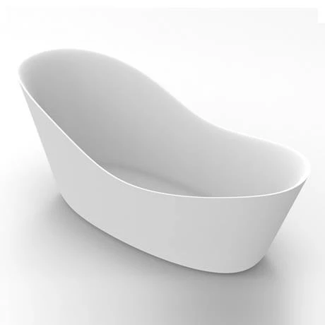 Arezzo 1700 x 750 Matt White Solid Stone Modern Slipper Bath Arezzo 1700 X 750 Matt White Solid Stone Modern Slipper Bath -Arezzo shop AZ175SLW d4 460