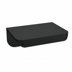 Arezzo Matt Black Small Rear Fixed Furniture Handle (50 X 36 X 21mm)