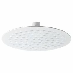 Arezzo Round 200mm Matt White Fixed Shower Head