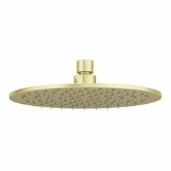 Arezzo Round 200mm Brushed Brass Fixed Shower Head