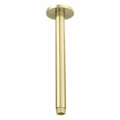 Arezzo 200mm Brushed Brass Round Ceiling Shower Arm