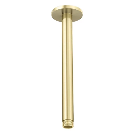 Arezzo 200mm Brushed Brass Round Ceiling Shower Arm Arezzo 200mm Brushed Brass Round Ceiling Shower Arm -Arezzo shop AZ2RDCABB n p
