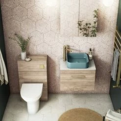 Arezzo 370 X 370mm Curved Square Counter Top Basin - Matt Green -Arezzo shop AZ37CGRN d2 460