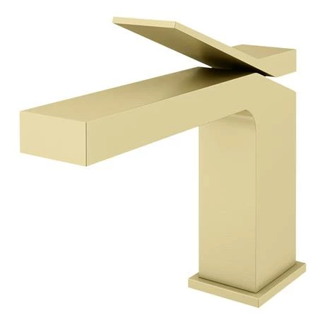 Arezzo Leva Mono Basin Mixer Tap Brushed Brass Arezzo Leva Mono Basin Mixer Tap Brushed Brass -Arezzo shop AZ42BB d1 460