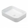 Arezzo 500 X 370mm Curved Rectangular Counter Top Basin - Gloss White 2 Arezzo 500 X 370mm Curved Rectangular Counter Top Basin - Gloss White -Arezzo shop AZ50CGW n p