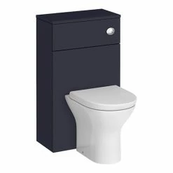Arezzo 500 Matt Blue WC Unit With Cistern + Modern Pan