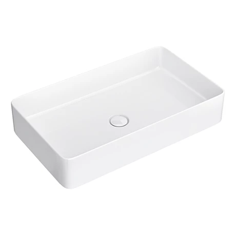 Arezzo Gloss White Slim Rectangular Counter Top Basin (605 x 355mm) Arezzo Gloss White Slim Rectangular Counter Top Basin (605 X 355mm) -Arezzo shop AZ65GW p