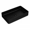 Arezzo Matt Black Slim Rectangular Counter Top Basin (605 X 355mm) -Arezzo shop AZ65MB n p