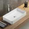 Arezzo Matt White Slim Rectangular Counter Top Basin (605 X 355mm) -Arezzo shop AZ65MW n p