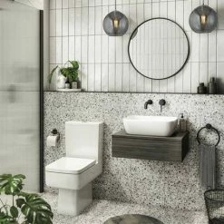 Arezzo Matt Black 600mm Round Mirror -Arezzo shop AZ6BRM d3 460