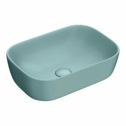 Arezzo 600 Grey Floor Standing Unit With Green Rectangular Counter Top Basin + Toilet Pack 7 Arezzo 600 Grey Floor Standing Unit With Green Rectangular Counter Top Basin + Toilet Pack -Arezzo shop AZ6GGNCTP2 n detail1 460