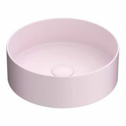 Arezzo 600 Grey Wall Hung Unit With Pink Round Counter Top Basin + Toilet Pack 5 Arezzo 600 Grey Wall Hung Unit With Pink Round Counter Top Basin + Toilet Pack -Arezzo shop AZ6GPKCTP3 d3 460