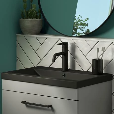 Arezzo 610 x 395mm Matt Black Rectangular Mid-Edged Inset Basin Arezzo 610 X 395mm Matt Black Rectangular Mid-Edged Inset Basin -Arezzo shop AZ6RMB d2 460