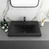 Arezzo 610 X 395mm Matt Black Rectangular Mid-Edged Inset Basin 2 Arezzo 610 X 395mm Matt Black Rectangular Mid-Edged Inset Basin -Arezzo shop AZ6RMB n prod