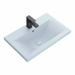 Arezzo 610 X 395mm Matt Blue Rectangular Mid-Edged Inset Basin -Arezzo shop AZ6RML D3 460