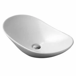 Arezzo Oval Counter Top Basin (620mm Wide - Matt White) 3 Arezzo Oval Counter Top Basin (620mm Wide - Matt White) -Arezzo shop AZ7811AMW d1 460