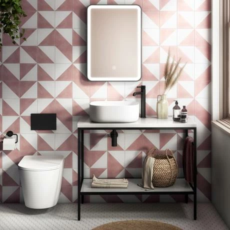 Arezzo 425 x 425mm Matt White Curved Square Counter Top Basin Arezzo 425 X 425mm Matt White Curved Square Counter Top Basin -Arezzo shop AZ7816MW d4 460