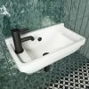 Arezzo Wall Hung Compact Cloakroom Basin 1TH - 505 X 270mm -Arezzo shop AZ7955 n p
