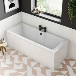 Arezzo Fluted Round Matt Black Bath Filler Tap 7 Arezzo Fluted Round Matt Black Bath Filler Tap -Arezzo shop AZ7TMBF d7 460