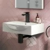 Arezzo 500 X 400 Modern Wall Mounted / Counter Top 1TH Basin -Arezzo shop AZ814C n p
