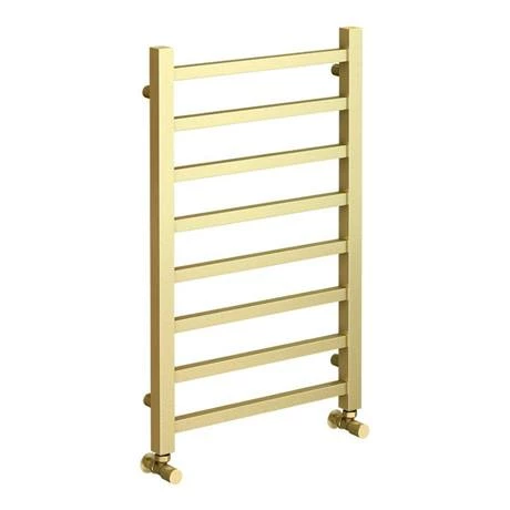 Arezzo Cube Brushed Brass 800 x 500 Heated Towel Rail Arezzo Cube Brushed Brass 800 X 500 Heated Towel Rail -Arezzo shop AZ85BBSQ d3 460