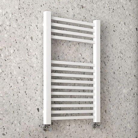 Arezzo Cube Matt White 690 x 500 Heated Towel Rail Arezzo Cube Matt White 690 X 500 Heated Towel Rail -Arezzo shop AZ85MWSQ p