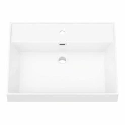 Arezzo Countertop Basin Unit - Concrete-Effect With Black Frame - 800mm Inc. Basin -Arezzo shop AZ8CB2D d3 460