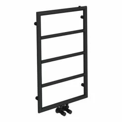 Arezzo Matt Black 800 X 500 Ladder Heated Towel Rail -Arezzo shop AZ8MB d4 460